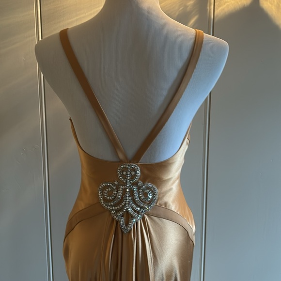 Gorgeous 100% Silk Long Gown size 6 - Picture 5 of 6